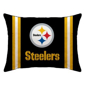 Pittsburgh Steelers Black 20″ x 26″ Plush Bed Pillow